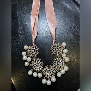 Unique Pear & Satin Women’s Necklace